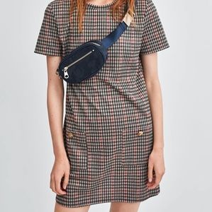 ZARA Check Mini Dress